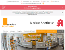 Tablet Screenshot of markus-apotheke-muenster.de